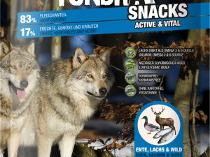 Tundra Dog Snack Active & Vital Ente, Lachs & Hirsch  100g