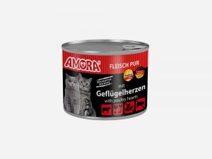 AMORA Cat Pur Geflherzen 200gD