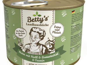 Betty's Katze Huhn & Kalb Borretschöl 200gD