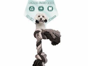 Floss Boss Dental Rope Baumwollseil mit 2 Knoten - 20 cm