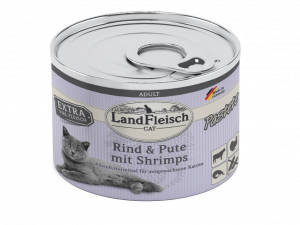 Landfleisch Cat Pas.Rind+Pu+Shrimp195gD