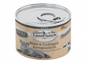 Landfleisch Cat Kitten Rind Geflügel 195gD