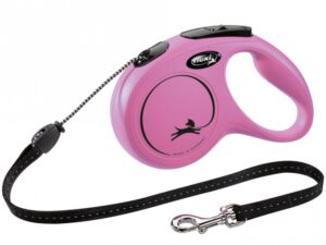 FLEXI Rollleine New CLASSIC Seil - 5m, bis 20kg - Pink