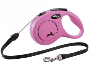 FLEXI Rollleine New CLASSIC Seil - 8m, bis 12kg - Pink