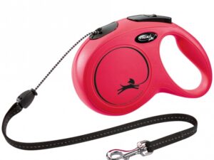 FLEXI Rollleine New CLASSIC Seil - 8m, bis 20kg - Rot