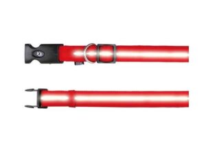 Trixie Flash Halsband - Rot - M-L: 33-50 cm