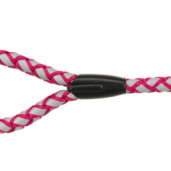 Trixie Cavo Reflect Leine - 1 m - Fuchsia / S-M – Bild 3