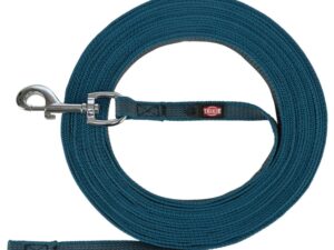 Trixie Schleppleine, gummiert - petrol - 15 m/17 mm