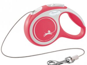 FLEXI Rollleine New COMFORT Seil - 3m, bis 8kg - rot