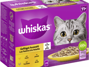 Whiskas 11+ Geflügel  Auswahl Gelee 12x85gP