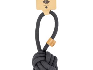 D&D Knotenball mit Schlaufe Harper - Schwarz - 22 x 8cm