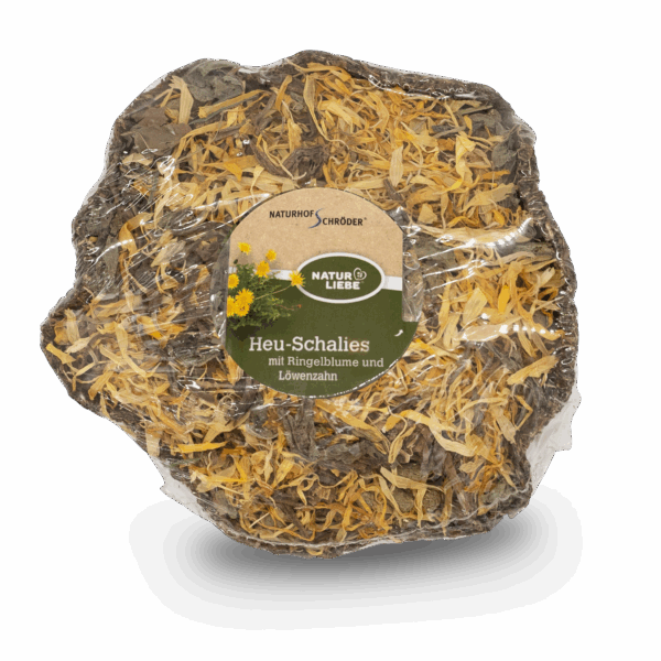 Heu-Schalie Ringelblume & Löwenzahn 115g