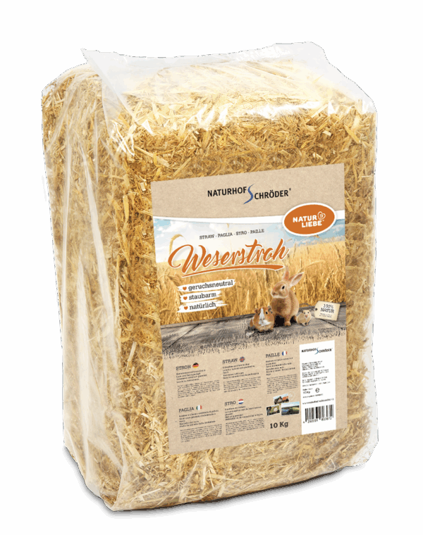 Weserstroh gepresst im 10kg