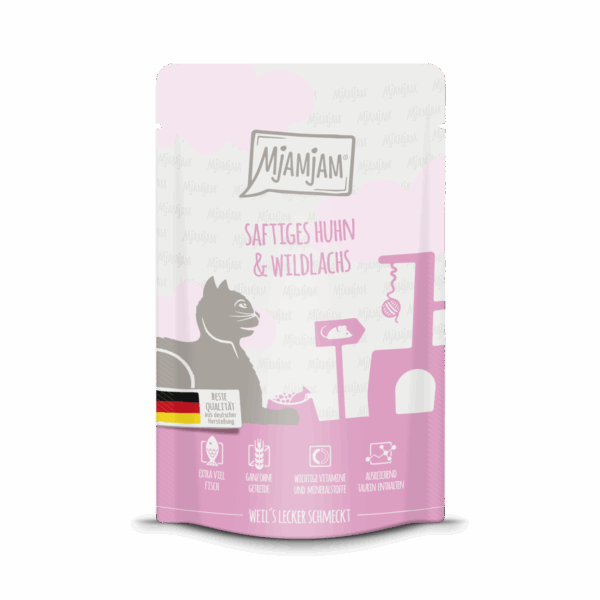 MjAMjAM Katze Huhn+Lachs 125gP