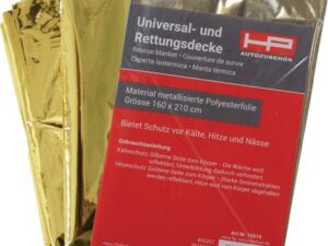 Rettungsdecke DIN 13164 L2100xB1600xH0,2ca.mm Faltmaß ca.144x80x20mm
