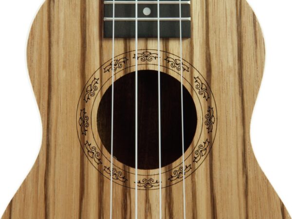 DIMAVERY UK-400 Ukulele Sopran "Zebrawood"