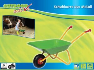 OA Schubkarre-Metall,grün/gelb