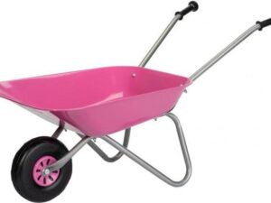 rolly Metallschubkarre, pink