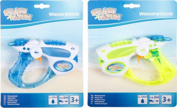 SF Wasserpistole transparent,16cm,2-f.s.