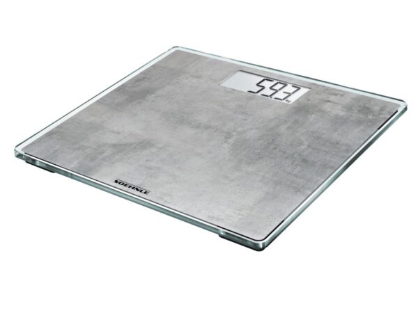 SOEHNLE Personenwaage 'Style Sense Compact 300 concrete' digital inklusive Batterien (1 x CR2032)