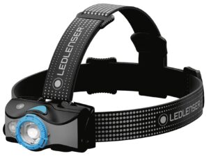 LED LENSER Stirnlampe MH7 Akku blau