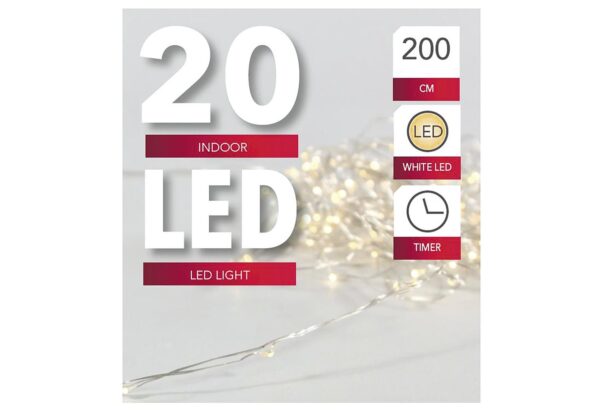 LED Lichterkette 'Draht' 20