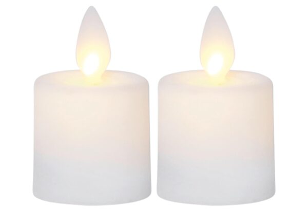 STAR TRADING LED-Kerze 'Twinkel' 2er Set, 2 Batterien CR2450