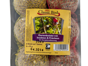 Classic Bird Gartenknödel Insekten+Früchte 6er